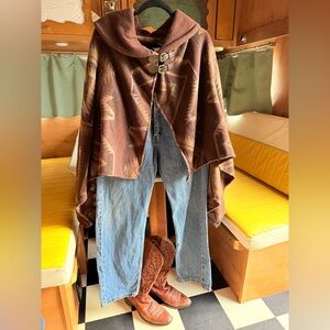 Vintage Ralph Lauren Southwestern Lambwool Poncho